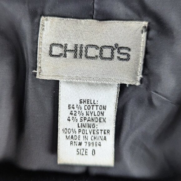 Chico's Black/White/Yellow/Orange Speckled Blazer - Small - Picture 6 of 7